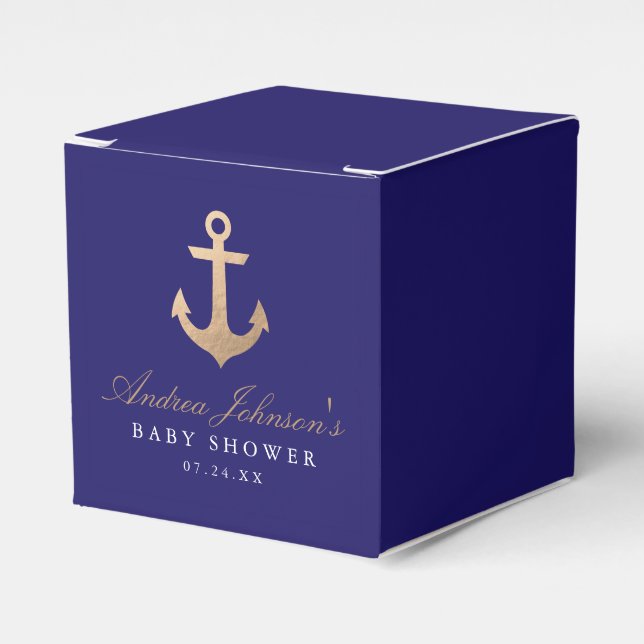 Cajas de Baby Shower de la Armada Náutica (Costado Anverso)