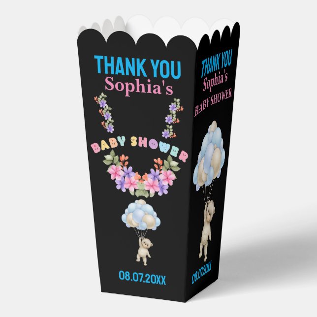 Cajas de Baby Shower personalizadas y personalizad (Anverso)