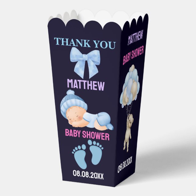 Cajas de Baby Shower personalizadas y personalizad (Anverso)