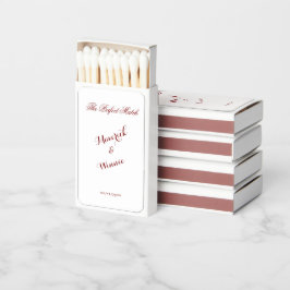 Cajas de cerillas Chic Perfect Match para regalos 