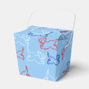 Cajas de comida para llevar - Arte de perro - Favo