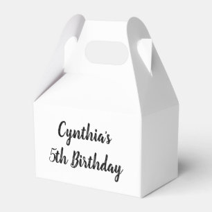 Cajas de encargo del favor de la fiesta de