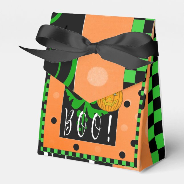 Cajas de Favor BOO de Halloween (Front Side)