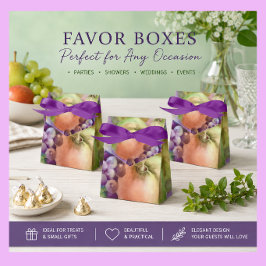 Cajas de Favor de Acuarela de Huerto | Estilo Gran