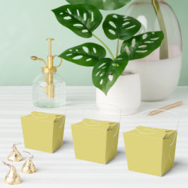 Cajas de Favor de Amarillo Suave Cálido