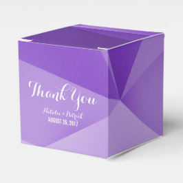 Cajas de Favor de Boda Amethyst Jewel Tones