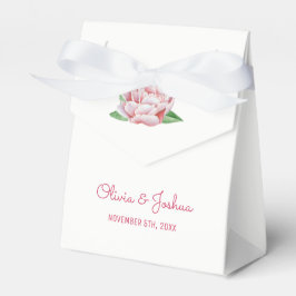 Cajas de Favor de Bodas de Pink Peonies