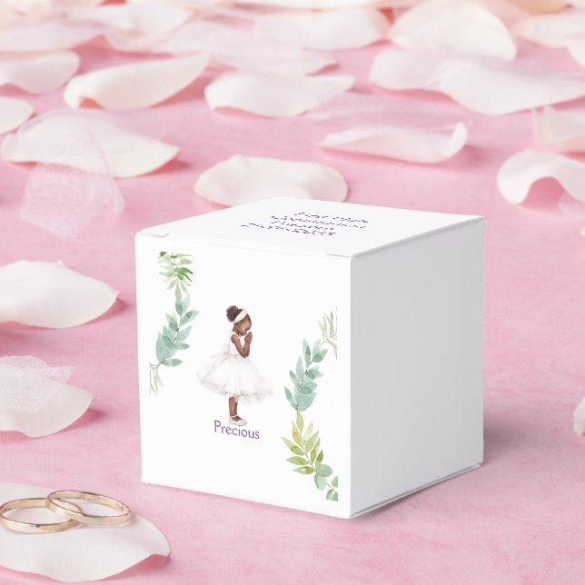 Cajas de favor de Chica personalizadas en el prime (Boda)