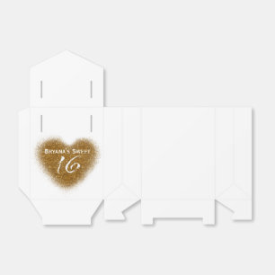 Cajas de Favor de Corazón de Spill de Purpurina Do