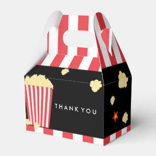 Cajas de Favor de Cumpleaños de Cubeta de Palomita