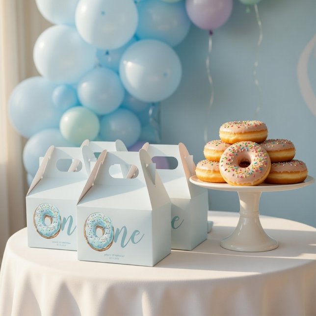 Cajas de Favor de Cumpleaños de Donut Sweet One |  (Subido por el creador)