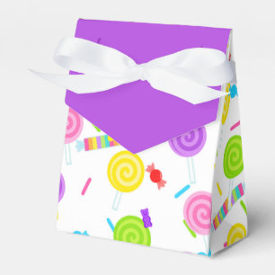 Cajas de Favor de Dulces Morados