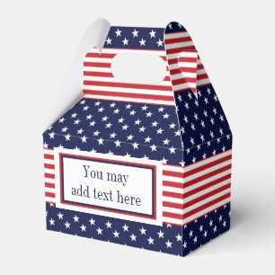Cajas de Favor de Fiesta de Estrellas y Franjas Ro