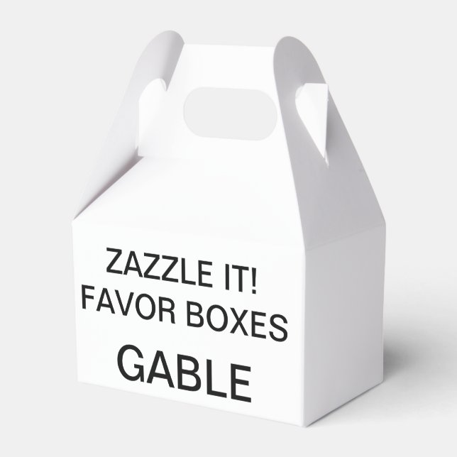 Cajas de favor de gable personalizadas personaliza (Front Side)
