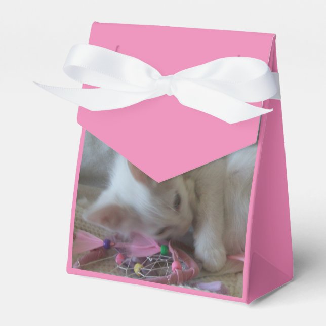Cajas de Favor de Gatito Blanco (Front Side)