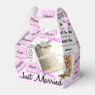 Cajas de Favor de la Boda Casada personalizado