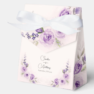 Cajas de Favor de la Boda de Lavanda y Rubor