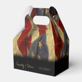 Cajas de Favor de la Boda Militar de Bandera Ameri