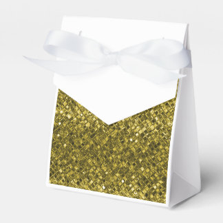 Cajas de Favor de Oro de Papel Aluminio