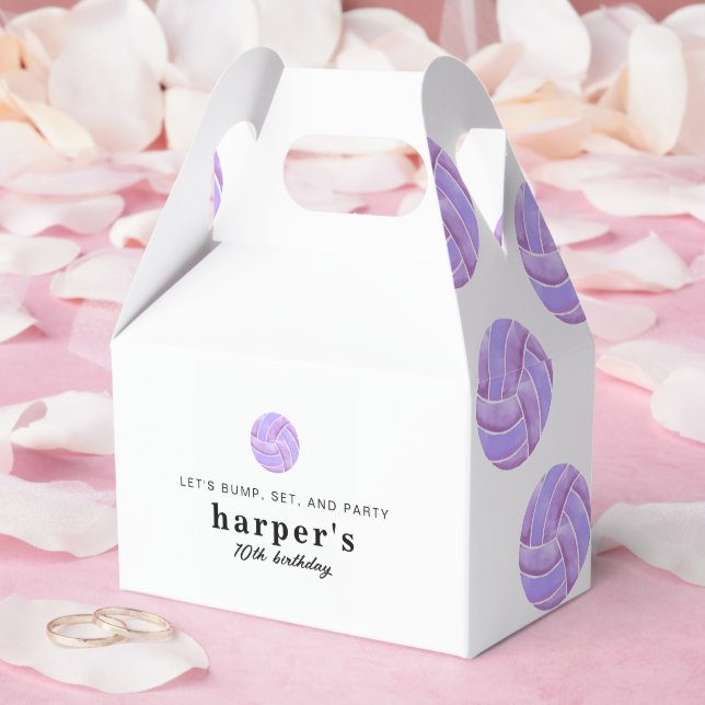 Cajas de Favor de Partido de Voleibol (Boda)