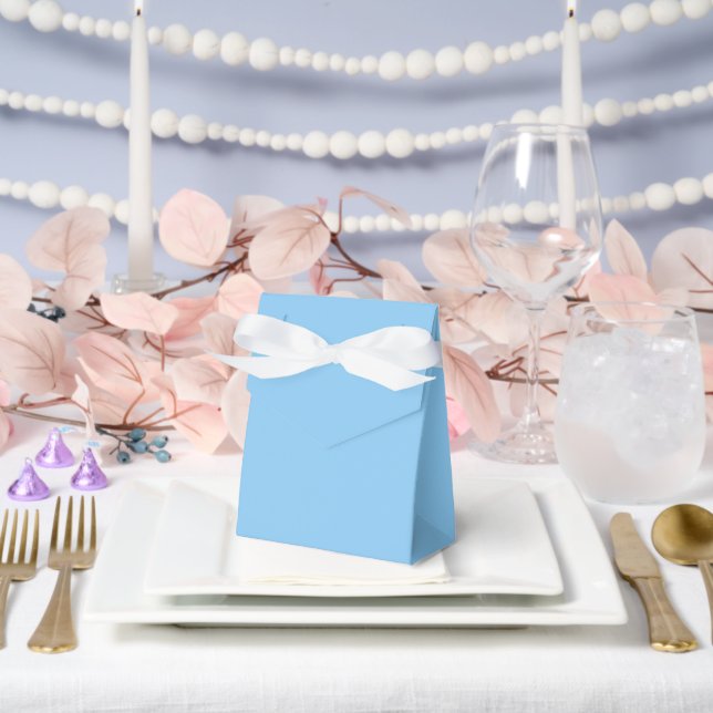 Cajas de Favor de Pastel Boda, Azul y Misty (Boda)