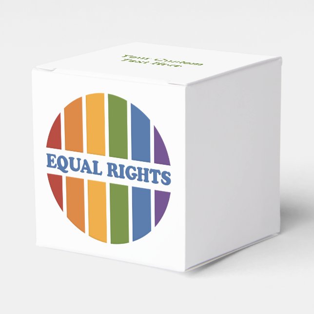 Cajas de favor de personalizado de derechos iguale (Costado Anverso)