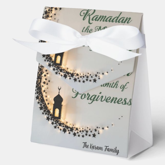 Cajas de Favor de Ramadan Kareem Feliz 2026 (Anverso)