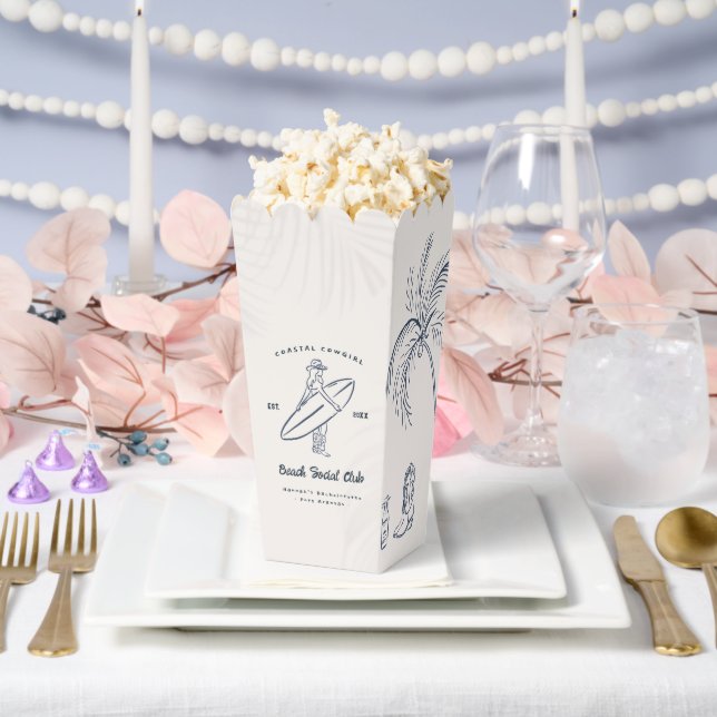 Cajas de Favor de Soltera Cowgirl Costera (Boda)