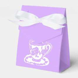 Cajas de Favor de Tiendas Lilac y White Teacup