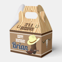 Cajas de Favor de Vaquero Occidental | Fiesta Rúst