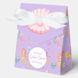 Cajas de Favor del Cumpleaños de la Sirena