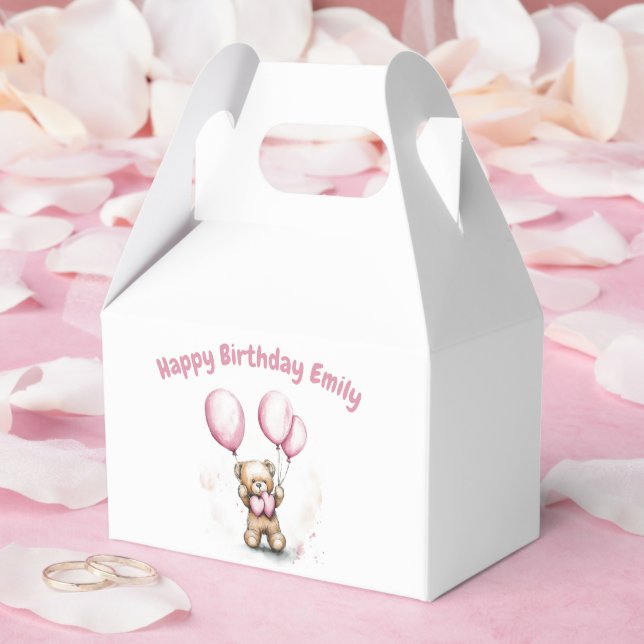 Cajas de Favor del Oso de Teddy para cumpleaños (Boda)