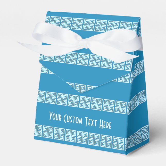 Cajas de favor del personalizado del patrón griego (Front Side)