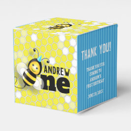Cajas de Favor del Primer Cumpleaños de Abeja Feli