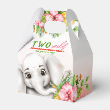 Cajas de Favor del Segundo Cumpleaños de Elephant 