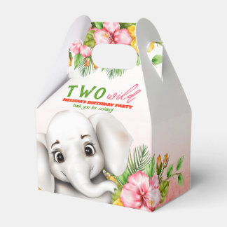 Cajas de Favor del Segundo Cumpleaños de Elephant 