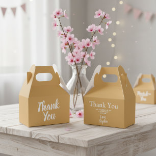 Cajas de Favor Elegante 21º Cumpleaños - Oro y Bla