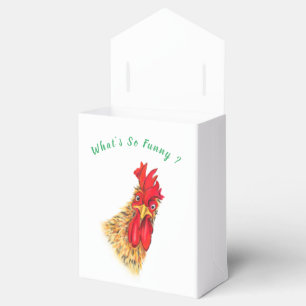 Cajas de Favor o Regalo de Gallo Divertido