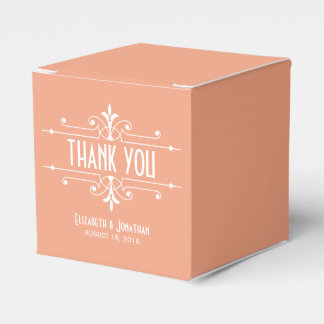 Cajas de Favor Ornamental naranja