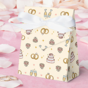 Cajas de Favor para Anillos de Boda Brillantes
