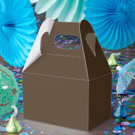 Cajas de Favor Personalizadas de Café Marrón – Gab