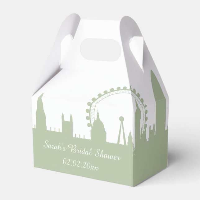 Cajas de favor personalizadas de London Skyline Sa (Front Side)
