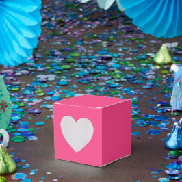 Cajas de Favor Personalizadas Rosa – Estilo Corazó