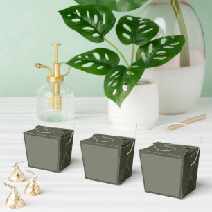 Cajas de Favor Personalizadas Verde Musgo Manchado