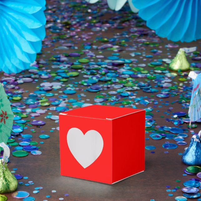 Cajas de Favor Rojo Personalizadas – Estilo Corazó (Fiesta)