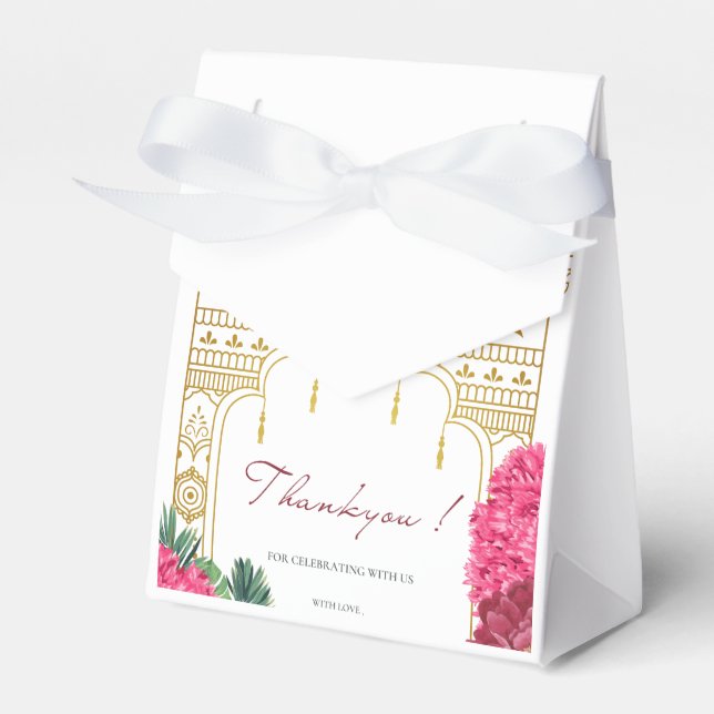 Cajas de favores de boda indias (Front Side)