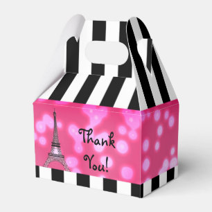 Cajas de favores de fiesta con brillo Chic Torre E