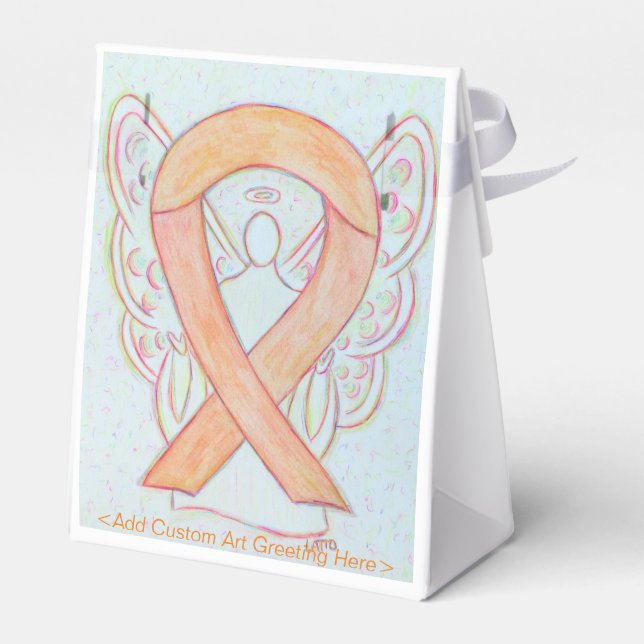 Cajas de favores de fiesta de ángeles con cinta de (Reverso)