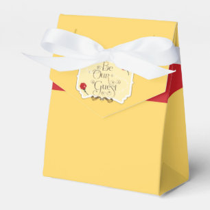 Cajas de favores de fiesta de cumpleaños con rosa 