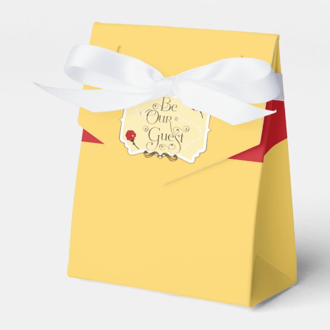 Cajas de favores de fiesta de cumpleaños con rosa  (Front Side)